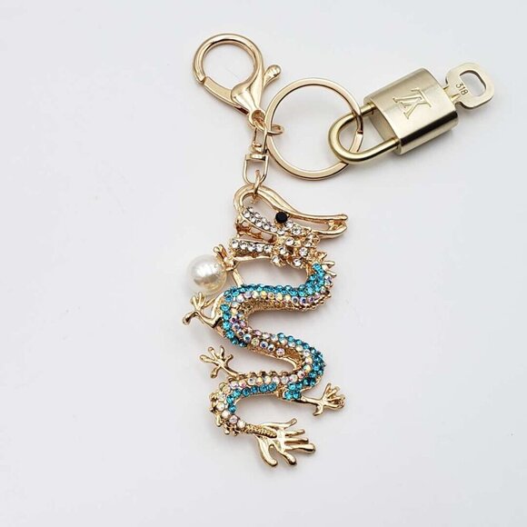 \100% Auth Louis Vuitton Lock & Key with unbranded Bagcharm, Keycharm, Keychain - Picture 4 of 7